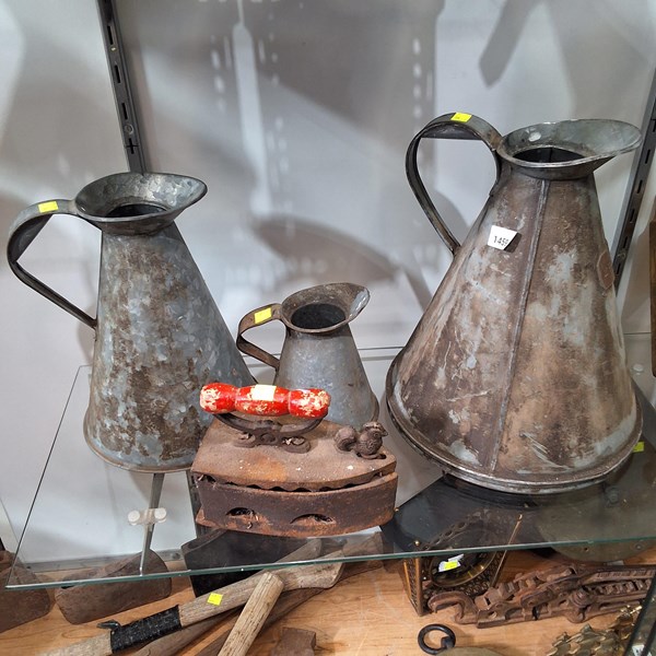 Lot 1459 - JUGS AND IRON