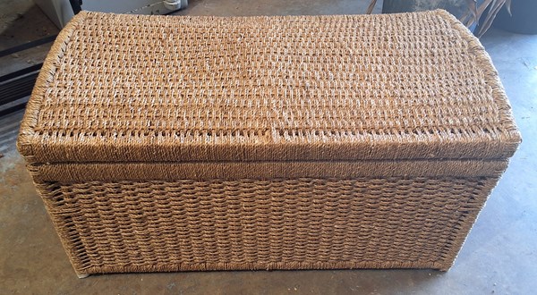 Lot 165 - WOVEN STORAGE TRUNK