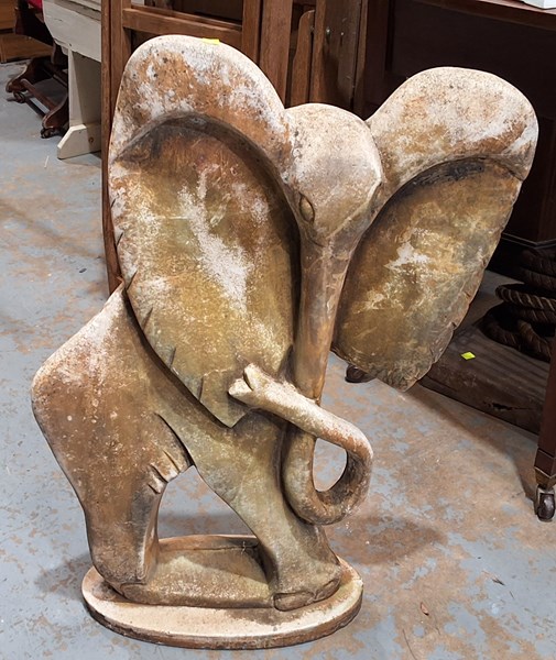 Lot 499 - ELEPHANT SCULPTURE