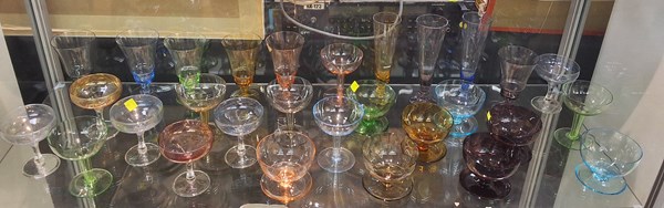 Lot 1354 - COLOURED GLASS
