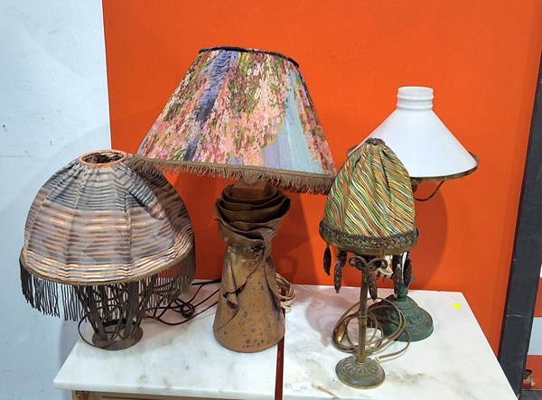 Lot 1184 - DESK LAMPS