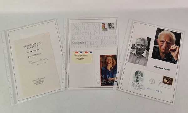 Lot 1189 - FAMOUS AUTHORS' AUTOGRAPHS.