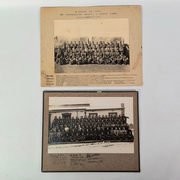 Lot 1076 - WW2 AUSTRALIAN GROUP PHOTOGRAPHS