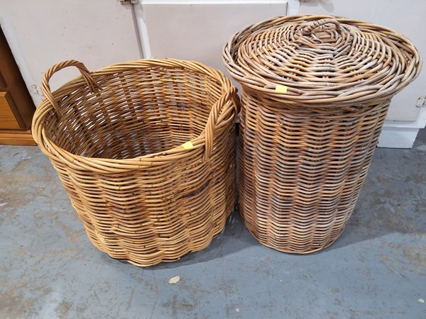 Lot 252 - CANE BASKETS