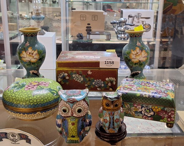 Lot 1158 - CLOISONNE DECOR