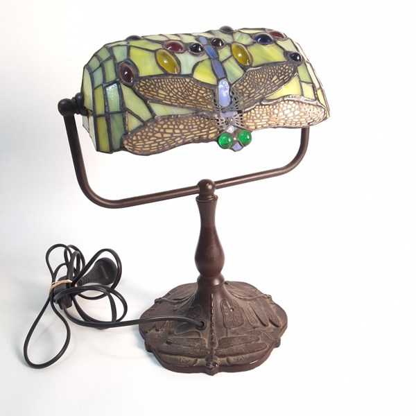 Lot 1201 - LEADLIGHT  TABLE LAMP