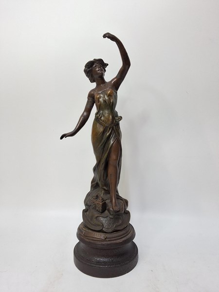 Lot 1307 - SPELTER FIGURE