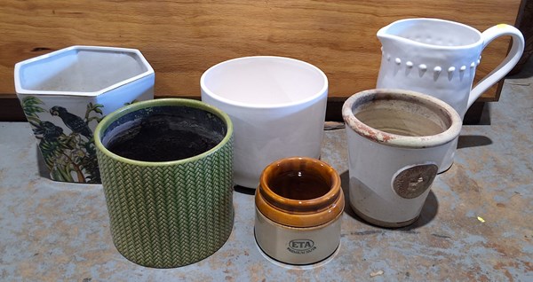 Lot 503 - CERAMIC JARS & POTS