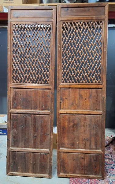 Lot 453 - CHINESE PANEL DOORS