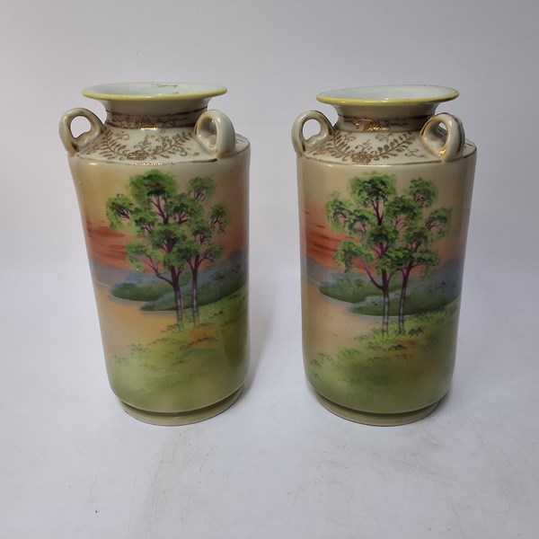 Lot 1338 - MANTEL VASES