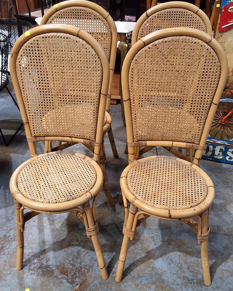 Lot 320 - CANE DINING CHAIRS
