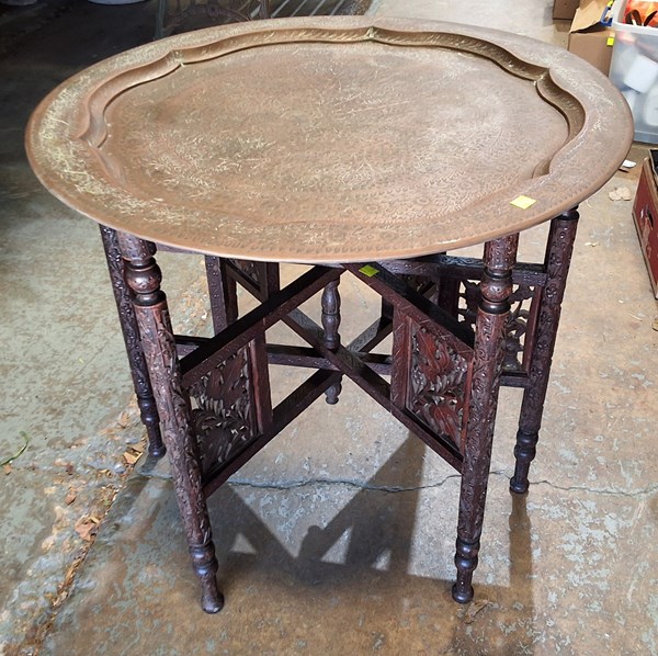 Lot 468 - MORROCAN TRAY TABLE