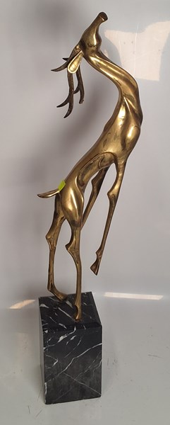Lot 1356 - STAG STATUE