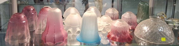 Lot 1480 - GLASS SHADES