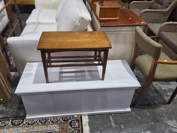 Lot 238 - BLANKET BOX AND TABLE