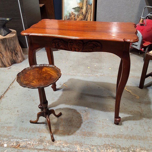 Lot 265 - HALL AND WINE TABLES