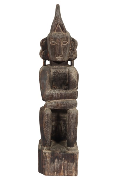 Lot 293 - DAYAK TIMBER CARVED FIGURE