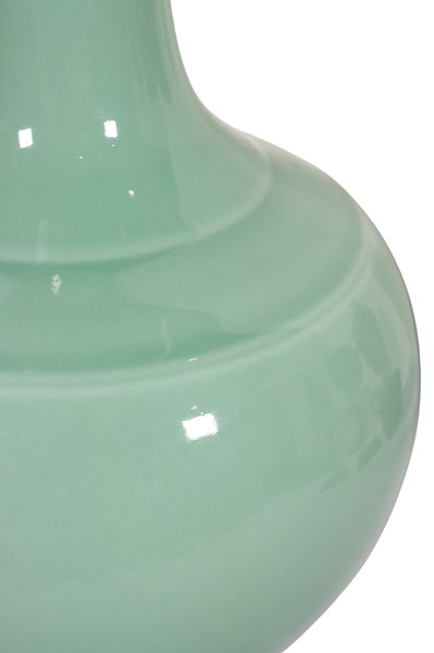 Lot 1 - CHINESE MINT GREEN VASE