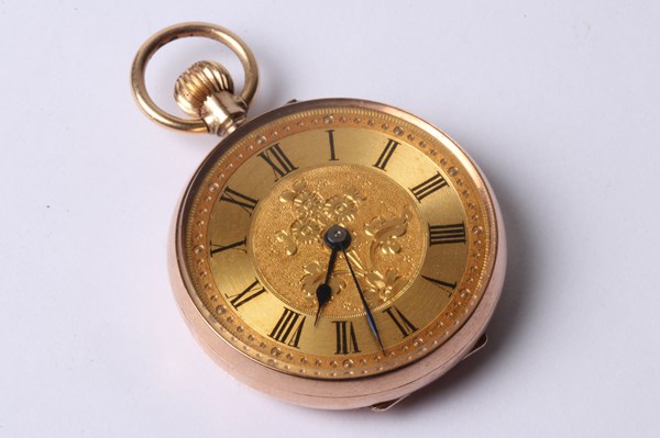 Lot 1060 - GOLD FOB WATCH