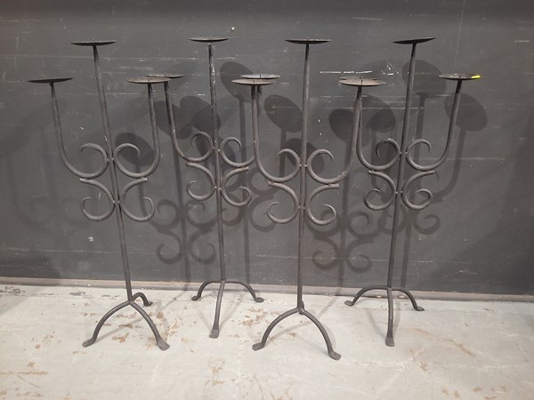 Lot 285 - FOUR CANDELABRAS