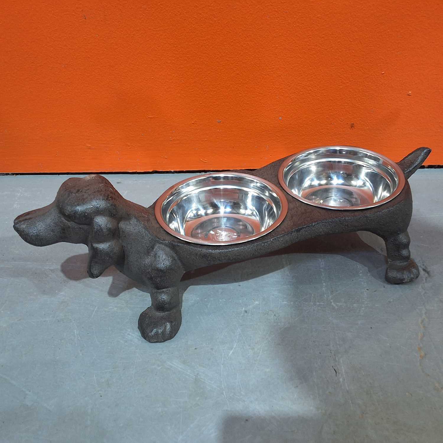 Lot 45 - CAST IRON DOG BOWL