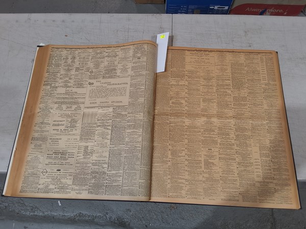 Lot 1203 - BOUND NEWSPAPER VOLUME