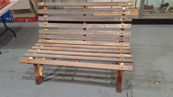 Lot 157 - GARDEN BENCH