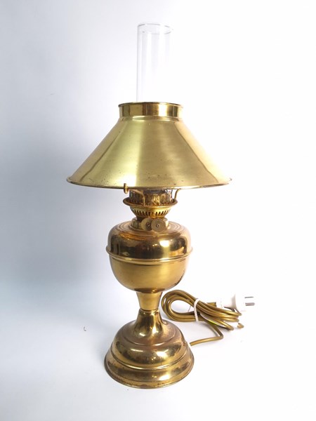 Lot 1298 - BRASS TABLE LAMP