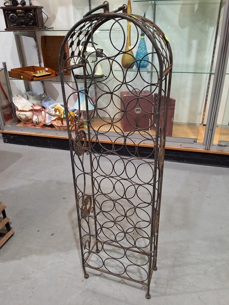 Lot 188 - STEEL WINE RACK