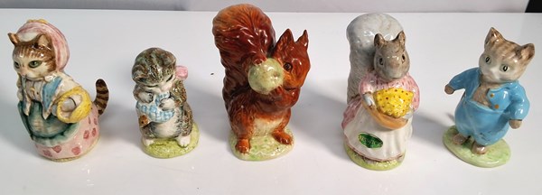 Lot 1216 - BEATRIX POTTER FIGURES