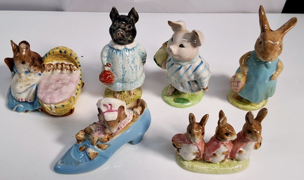 Lot 1218 - BEATRIX POTTER FIGURES