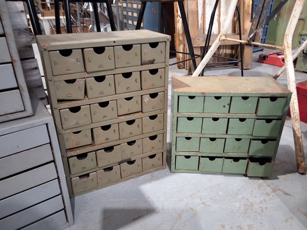 Lot 178 - METAL PARTS DRAWERS